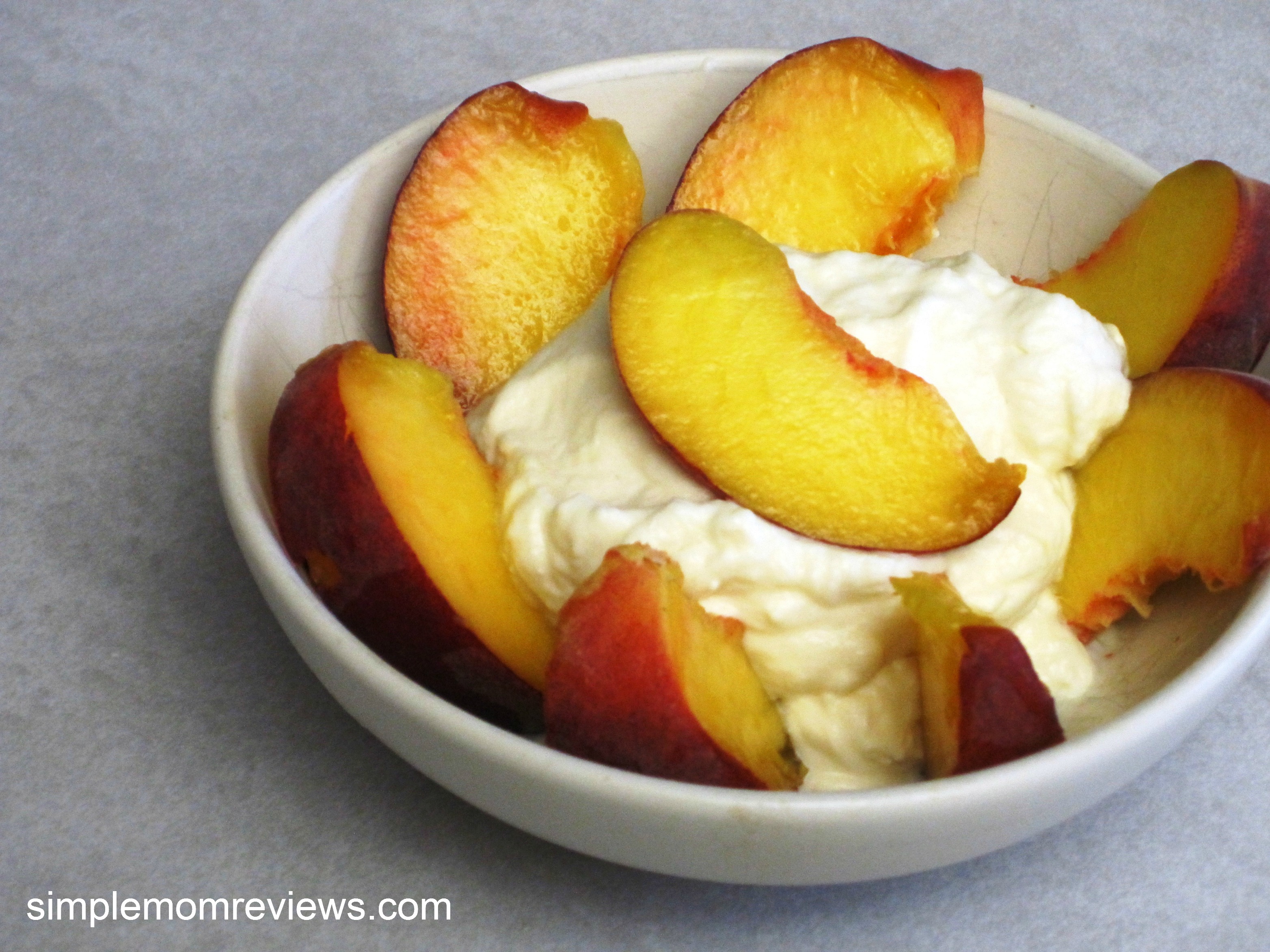 a simple {real food} recipe :: peaches and cream {dairy free option ...