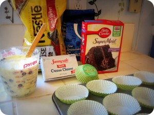 Black bottom cupcake ingredients