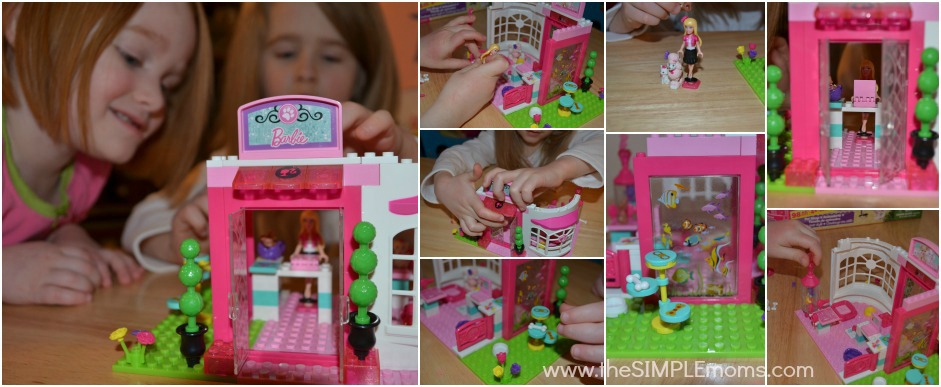 Having fun with the Mega Bloks Barbie Build 'n Style Pet Shop