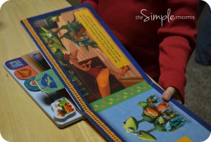 reading the Ride Along the Dinosaur Train book