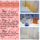 shower curtain liner cleanup