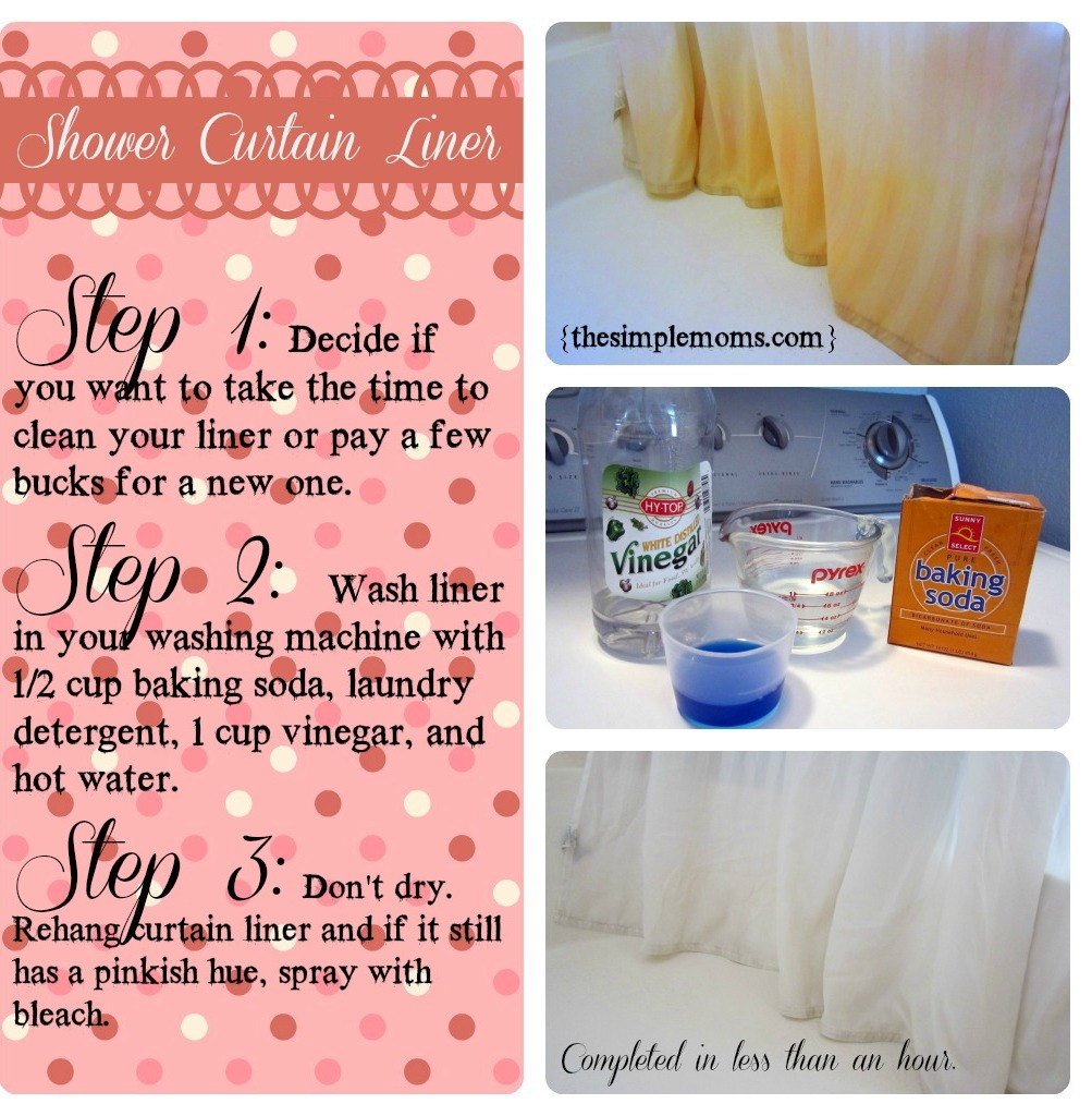 Clean Up Your Shower Curtain Liner, How To Clean Your Shower Curtain
