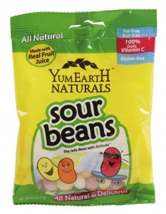 YumEarth Sour Beans personal bag