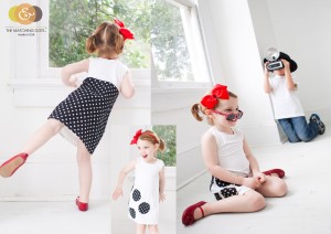 matching dots logan dress