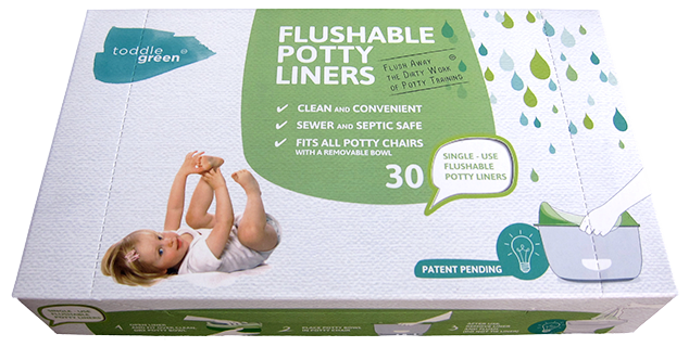 toddle green - eco friendly green potty chair liners - the simple moms blog