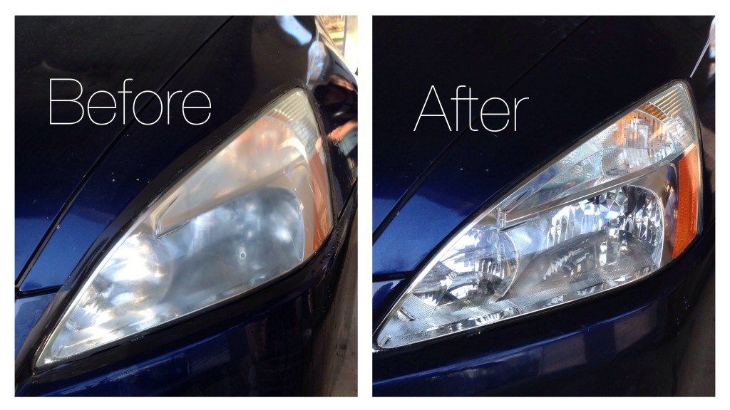 headlight restoration kit | before & after