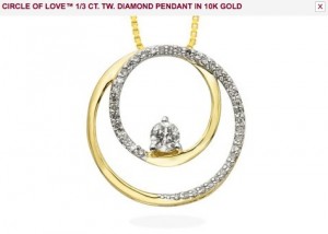 helzberg circle of love pendant