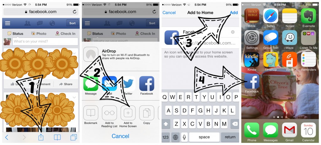 facebook shortcut