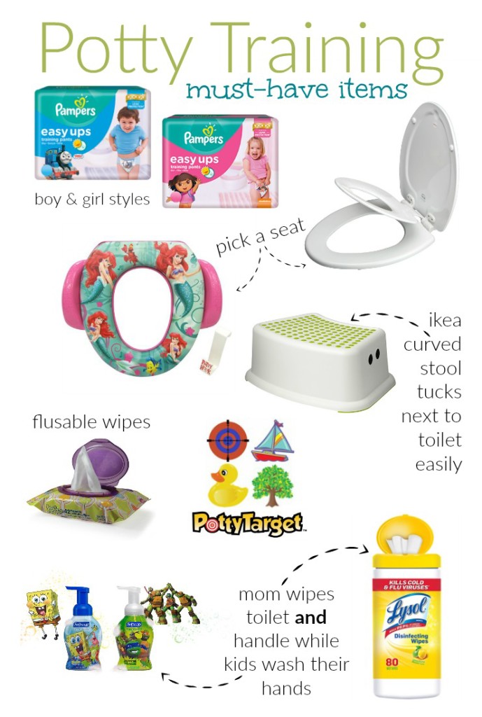 potty training with labels