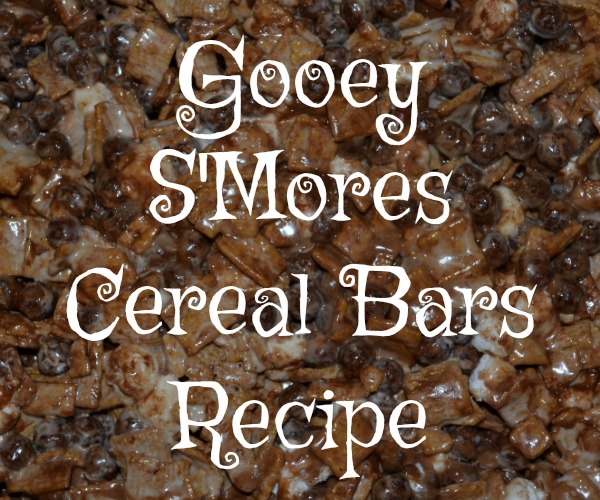 gooey s'mores cereal bars recipe featured image