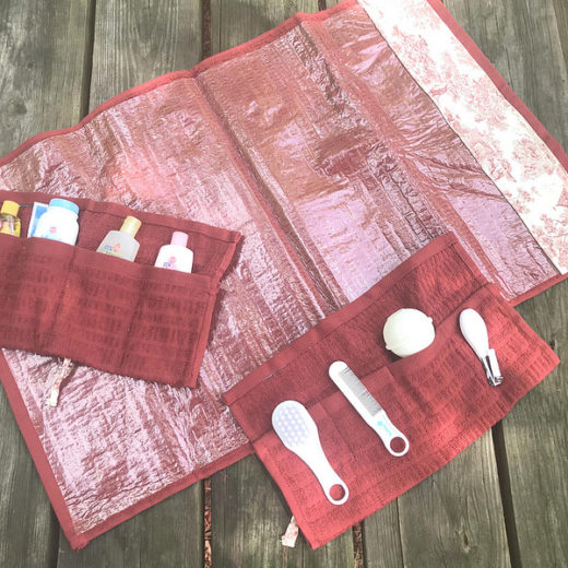 DIY Washcloth Baby Organizer