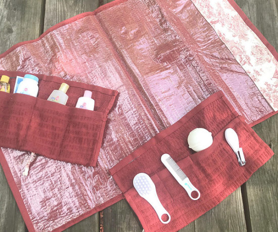 DIY Washcloth Baby Organizer