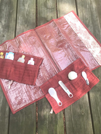 DIY Washcloth Baby Organizer