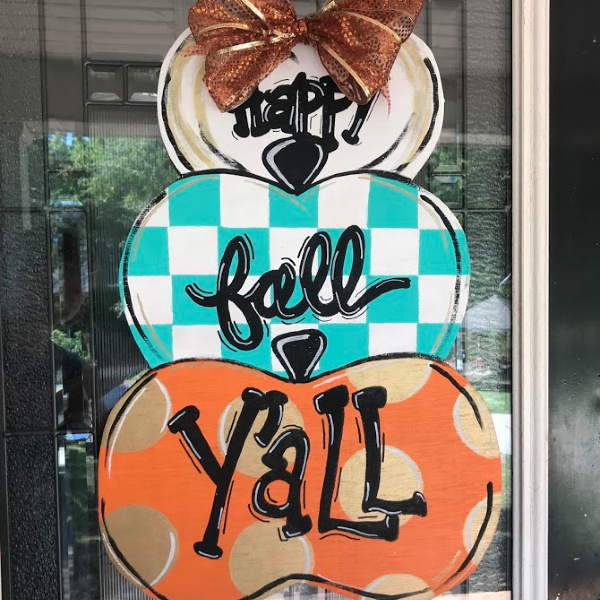 DIY Pumpkin Door Hanger