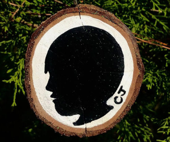 Silhouette Wood Slice