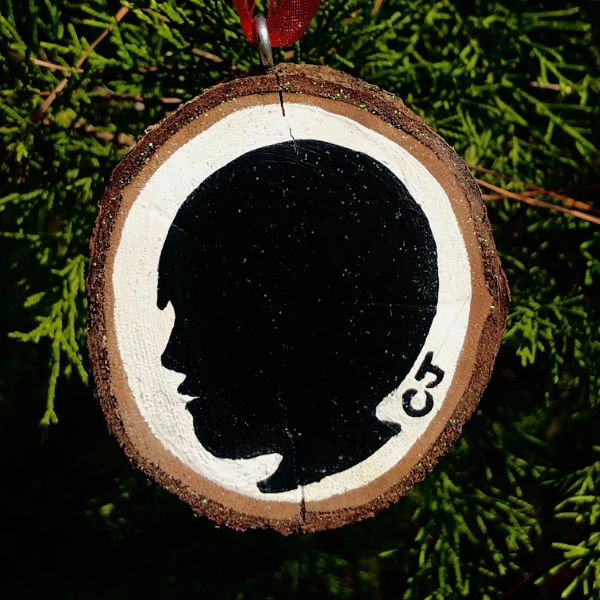 Silhouette Wood Slice