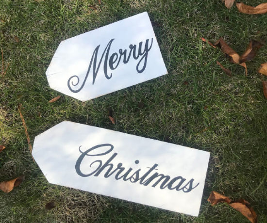 DIY Merry Christmas Tag